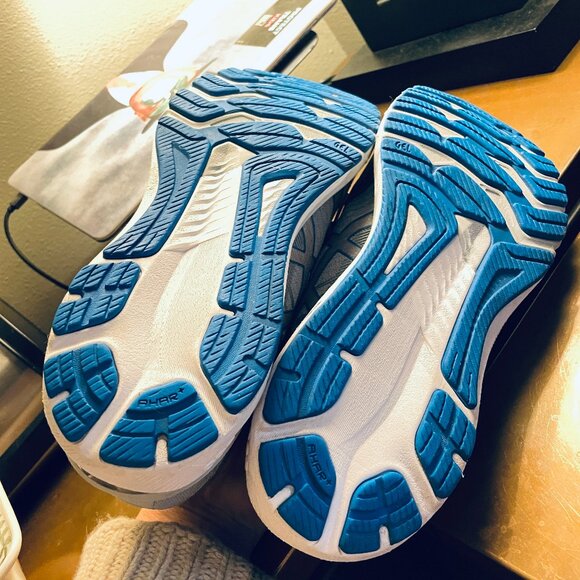 Excellent ASICS Men's GT-2000 10 Sheet Rock / Electric Blue 11 US 45 EUR 10 UK - Picture 6 of 7